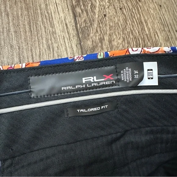 Ralph Lauren RLX Golf Pants Tailored Fit Men’s Sz 34 x 32 Floral Blue